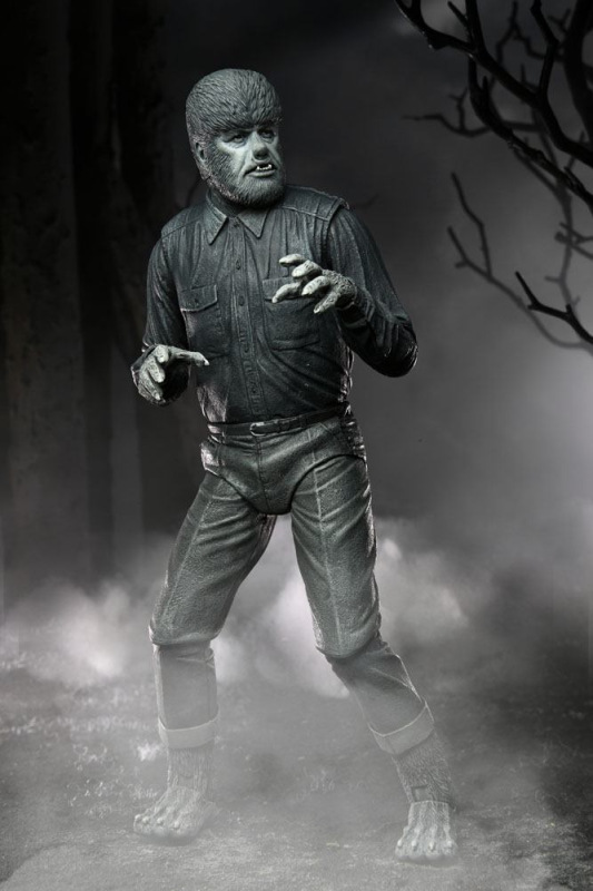 Universal Monsters Action Figure Ultimate The Wolf Man (Black & White) 18 cm 9