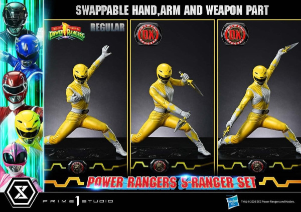 Mighty Morphin Power Rangers Premium Masterline Set of 5 Statues 1/4 Deluxe Version 62 cm 6