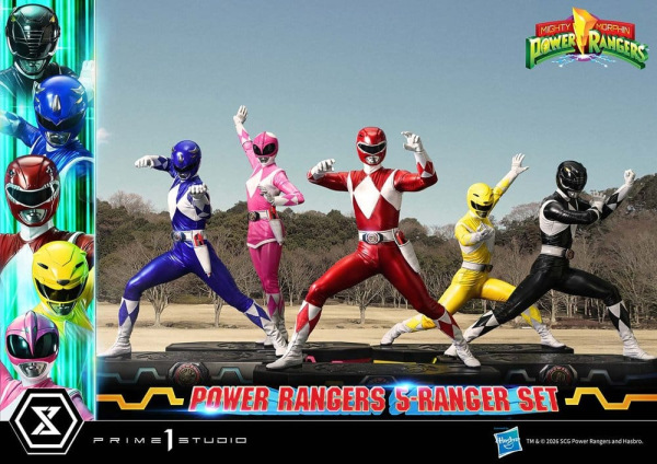 Mighty Morphin Power Rangers Premium Masterline Set of 5 Statues 1/4 Deluxe Version 62 cm 2