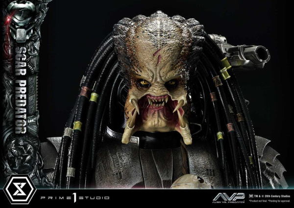 The Alien vs. Predator Museum Masterline Series Statue 1/3 Scar Predator Deluxe Version 93 cm 9