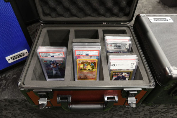 Evoretro Trading Card Suitcase Silver/Gray Small 3