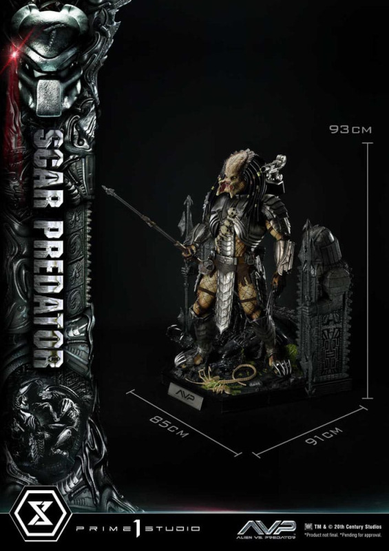 The Alien vs. Predator Museum Masterline Series Statue 1/3 Scar Predator Deluxe Version 93 cm 7