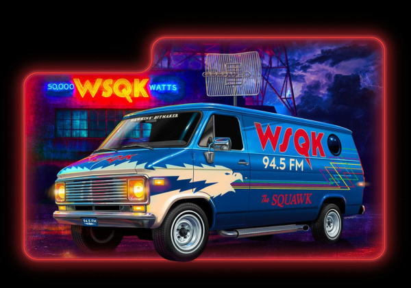 Stranger Things Model Kit 1/25 Squawk Van (Aqua Color) 21 cm 2