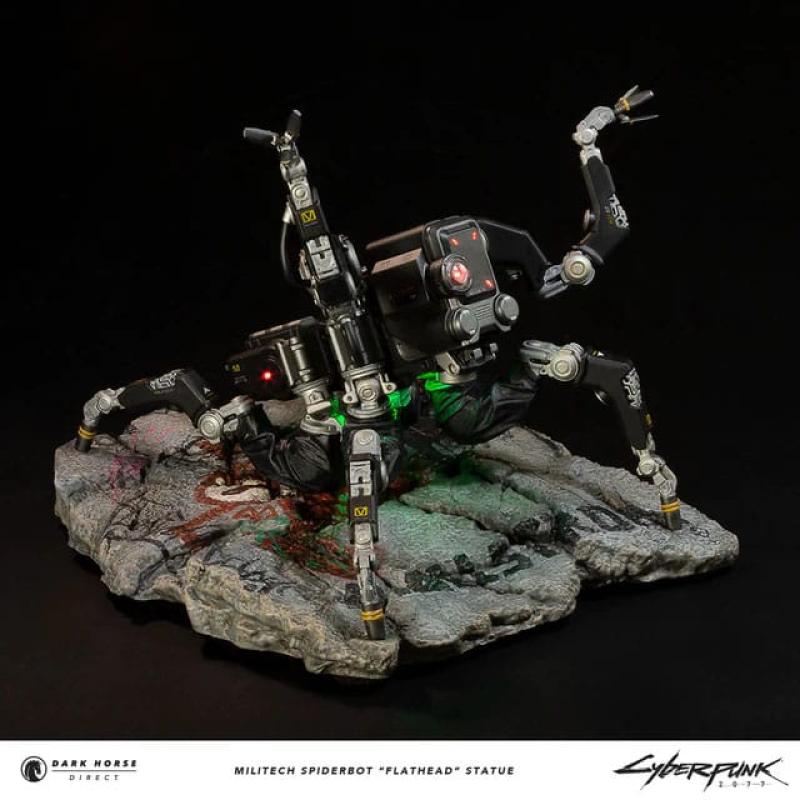 Cyberpunk 2077 Statue Militech Spiderbot "Flathead" 25 cm