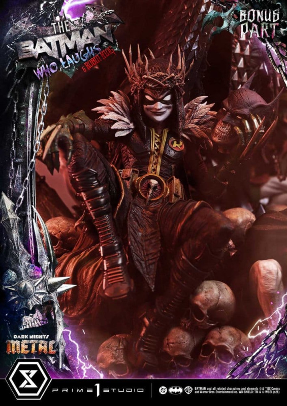 DC Comics Museum Masterline Statue 1/3 Dark Nights: Death Metal The Batman Who Laughs & Robin King D 3