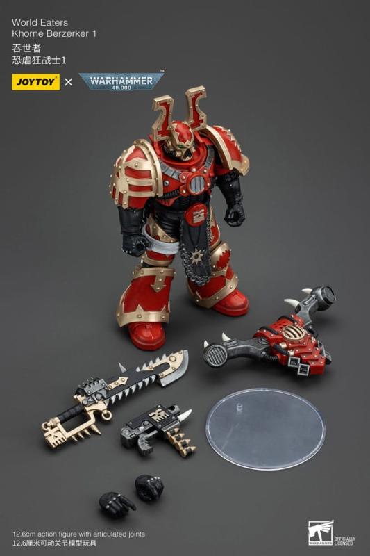 Warhammer 40k Action Figure 1/18 World Eaters Khorne Berzerker 1 13 cm