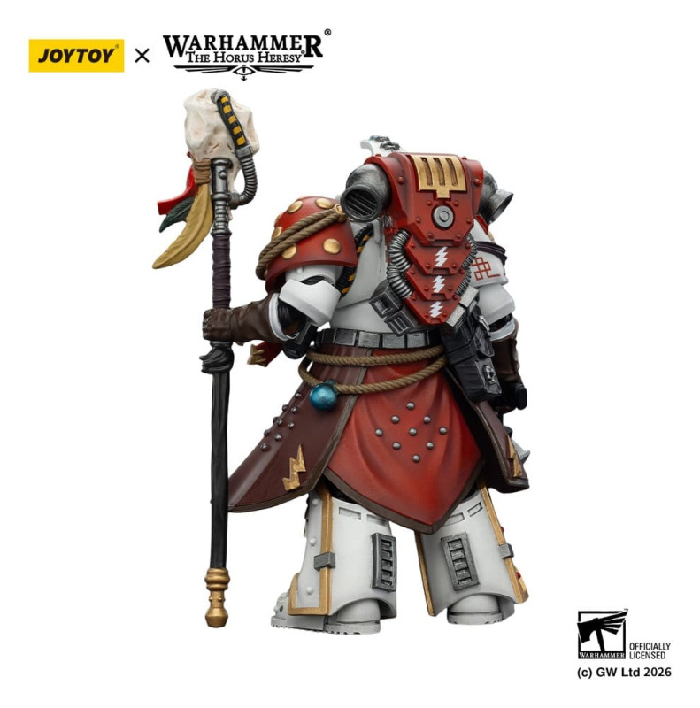 Warhammer 40,000 Action Figure White Scars Stormseer Consulwith Force Staff and Bolt Pistol 12 cm 6