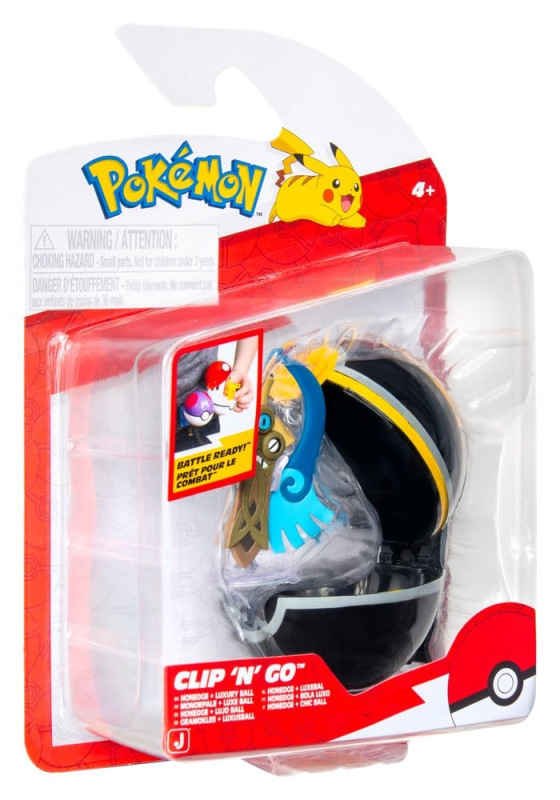 Pokémon Clip 'n' Go Action Figure Wave 22 Honedge & Luxury Ball 2