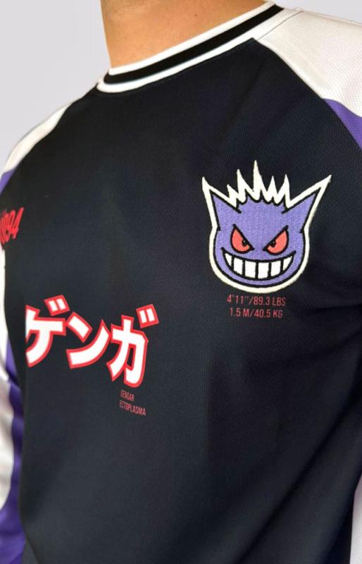 Pokemon Sweater Soccer Jersey Gengar Size S