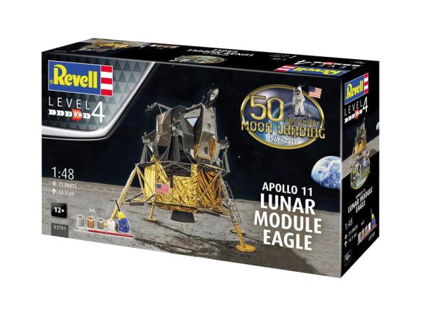 NASA Model Kit Gift Set 1/48 Apollo 11 Lunar Module Eagle 14 cm