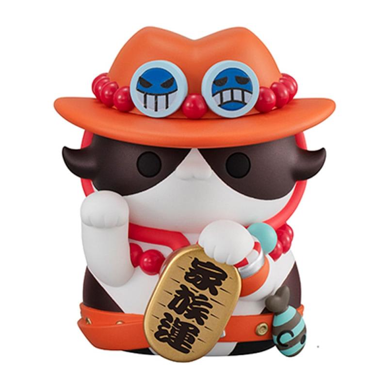 One Piece Mega Cat Project Trading Figure NyanPieceNyan! Beckoning cat Lucky Cat Pirates 7 cm Displa