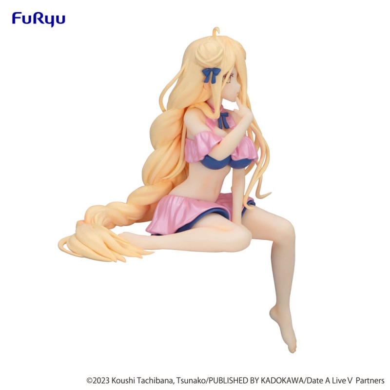 Date A Live V Noodle Stopper PVC Statue Mukuro Hoshimiya Swimsuit Pastel Pink Color Ver. 13 cm 7