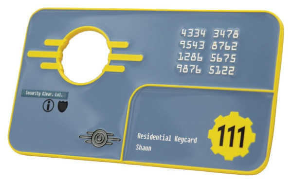 Fallout Replica Security Keycard Vault 111 Limited Edition 11 cm 2