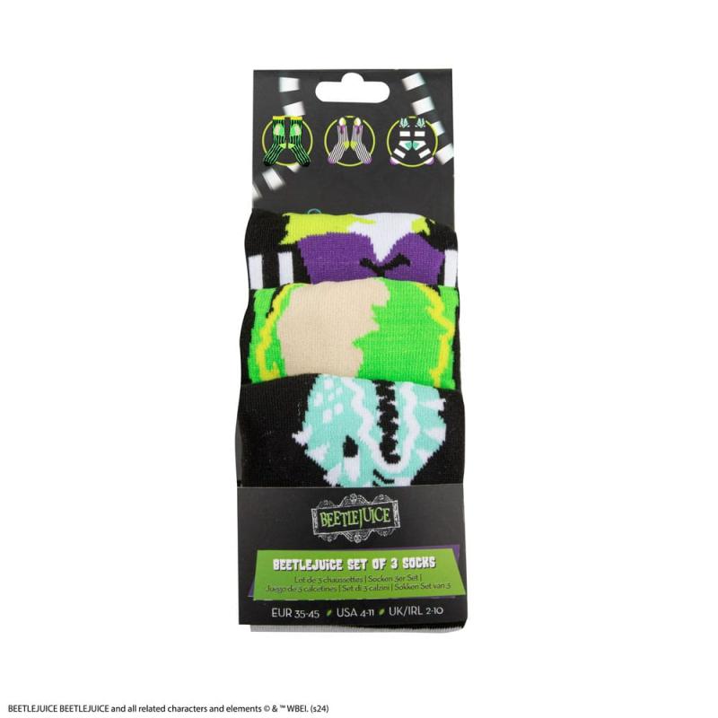 Beetlejuice Socks 3-Pack