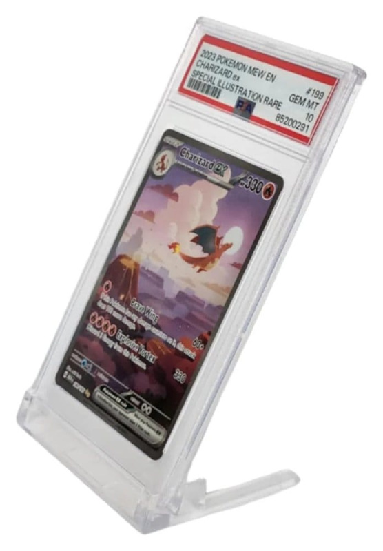 Evoretro Display Stands 5-Pack for Graded Cards Slabs Transparent 4