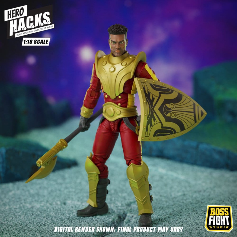 Hero H.A.C.K.S. Core Action Figure 1/18 Heroes and Villains Wave 1 Stellar Guard: Cosmic Defender of 3