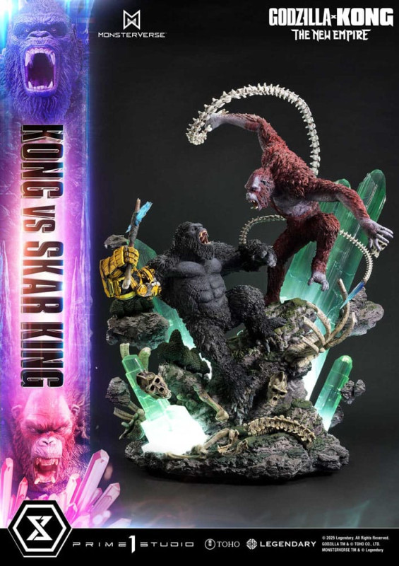 Godzilla x Kong: The New Empire Ultimate Diorama Masterline Series Statue Kong vs Skar King 104 cm 7