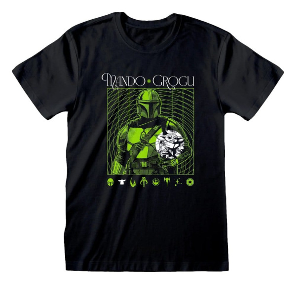 Star Wars The Mandalorian T-Shirt Handover Green Size S 1