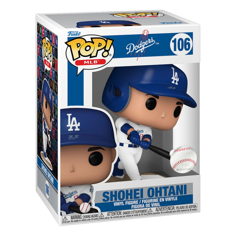 MLB POP! Vinyl Figure LA Dodgers: Shohei Ohtani (Home Jersey) (Batting) 9 cm 1
