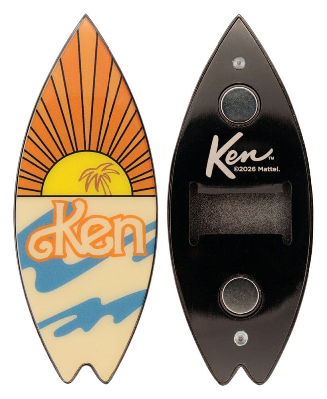 Barbie Bottle Opener Ken Surfboard Magnetic 1
