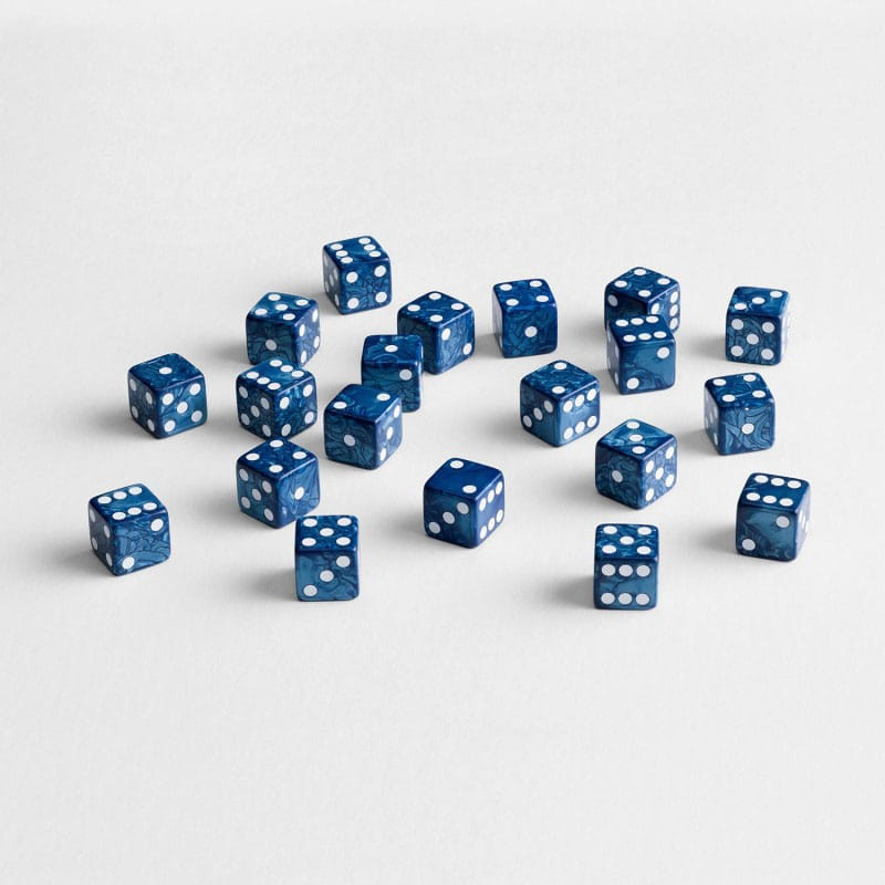 Q Workshop Dice Set Full Pack D6 Cobalt (20) 2