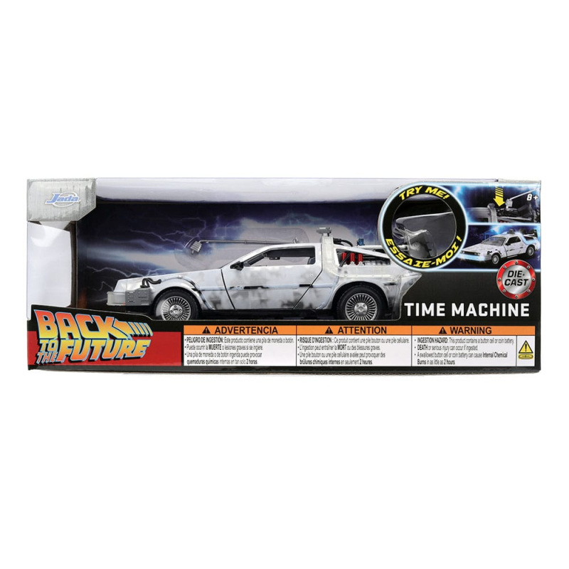 Back to the Future Diecast Model 1/24 Time Machine Frost 2