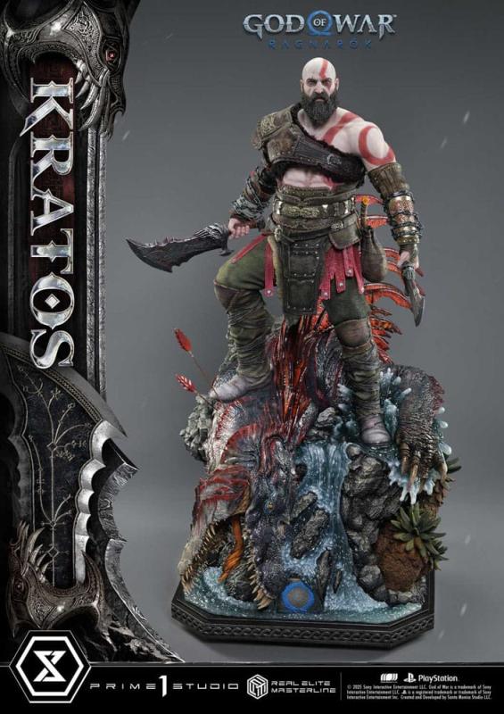 God of War: Ragnarok Real Elite Masterline Series Statue 1/3 Kratos Ultimate Version 95 cm 11