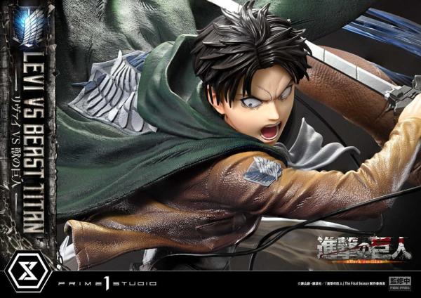 Attack on Titan Ultimate Premium Masterline Series Statue 1/4 Levi Versus Beast Titan 73 cm