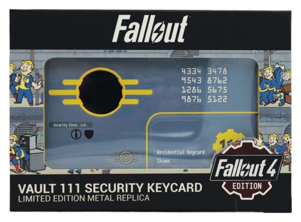 Fallout Replica Security Keycard Vault 111 Limited Edition 11 cm 6