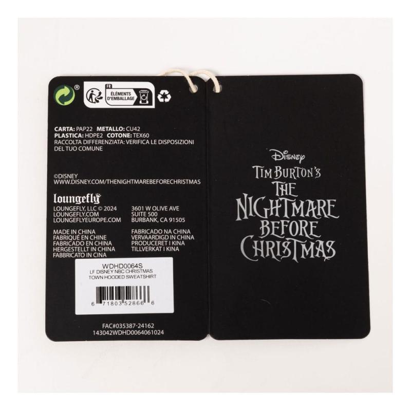 Nightmare Before Christmas by Loungefly hooded jacket Christmas Town Size L