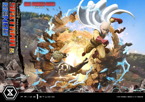 One-Punch Man Premium Masterline Series Statue 1/4 Saitama & Genos 73 cm 13