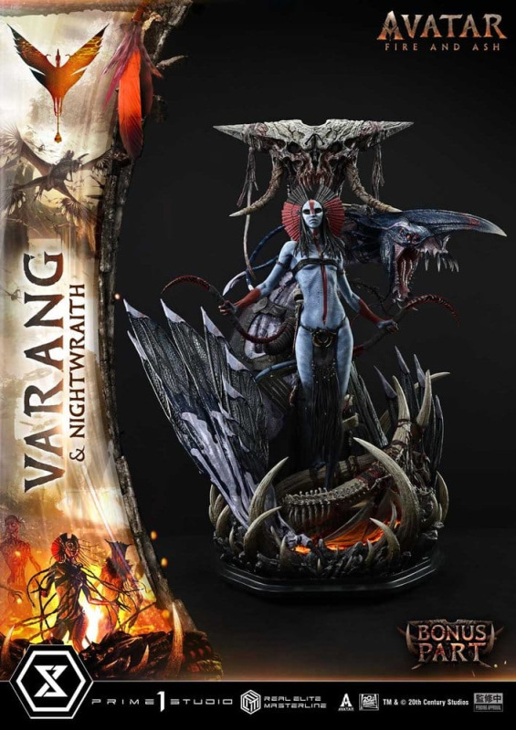 Avatar: Fire and Ash (Film) Real Elite Masterline Series Statue 1/4 Varang & Nightwraith Avatar Lega 3