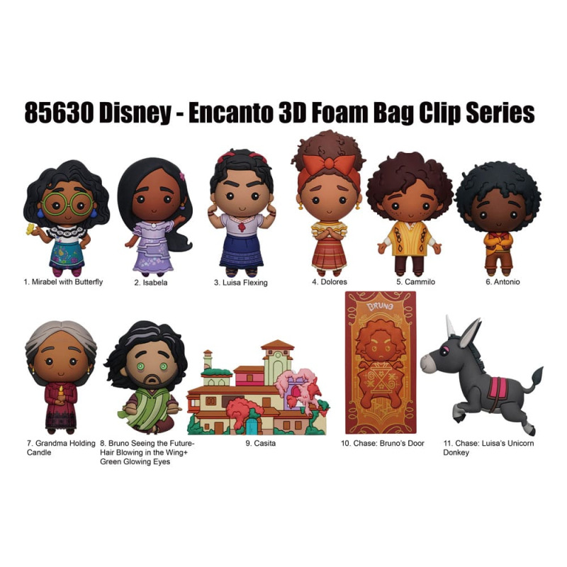 Encanto 3D Foam Bag Clips Series 52 Display (24) 1