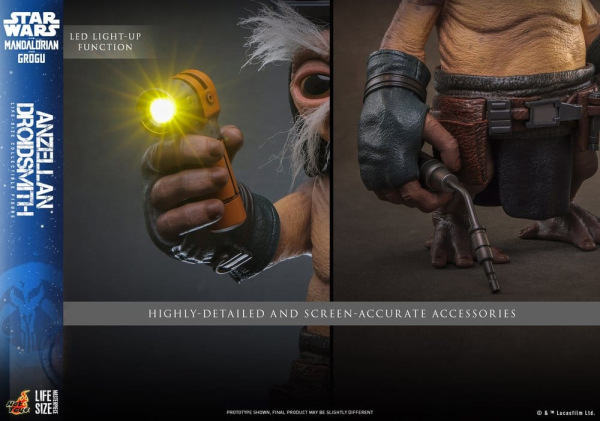 Star Wars: The Mandalorian & Grogu Life-Size Figure Anzellan Droidsmith 27 cm 13