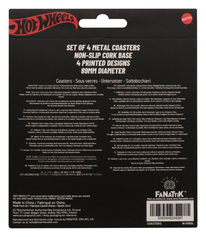 Hot Wheels Coaster 4-Pack 10