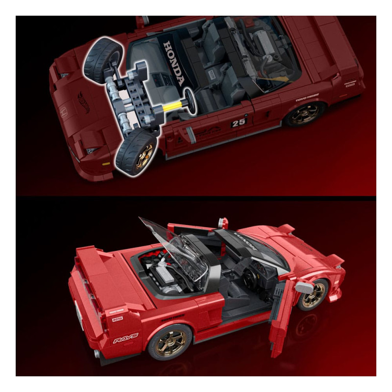 Mattel Brick Shop Hot Wheels Elite Series Building Set 1/16 '90 Acura NSX 3