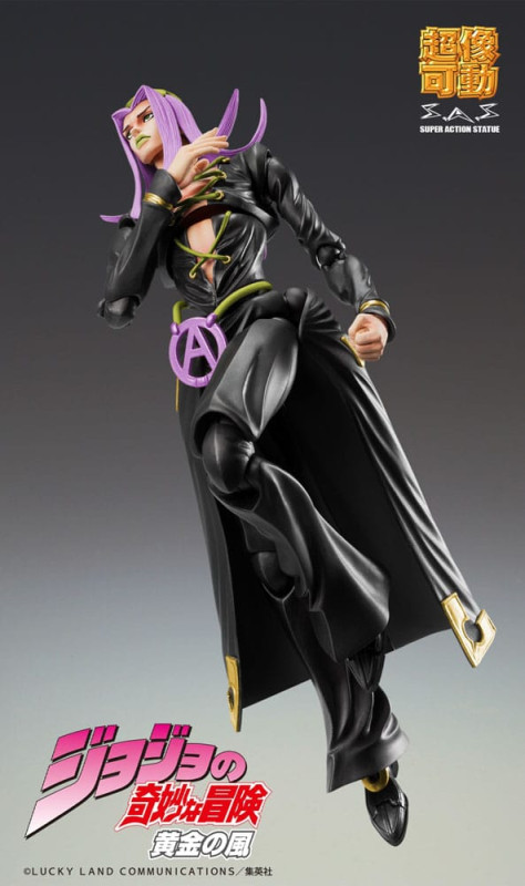 JoJo's Bizarre Adventure Part 5 Super Action Action Figure Chozokado Leone Abbacchio Black Ver. 16 c 7