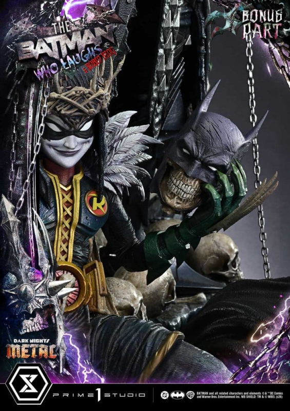 DC Comics Museum Masterline Statue 1/3 Dark Nights: Death Metal The Batman Who Laughs & Robin King D 6