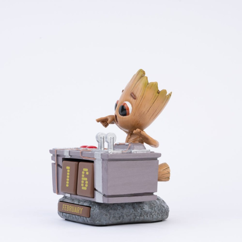 Marvel 3D Perpetual Calendar Groot Death Button 12 cm 2