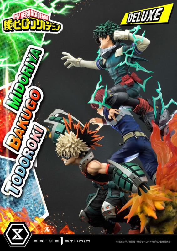 My Hero Academia Statue Midoriya, Bakugo & Todoroki Deluxe Bonus Version 69 cm 10