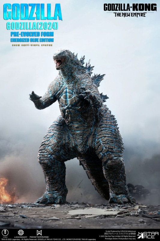 Godzilla vs. Kong: The New Empire Soft Vinyl Statue Godzilla (2024) Evolved Blue Edition 28 cm 3