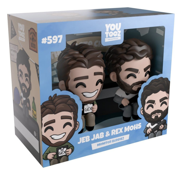 Scott the Woz Vinyl Figures Jeb Jab & Rex Mohs Monitor Buddiez 6 cm 3
