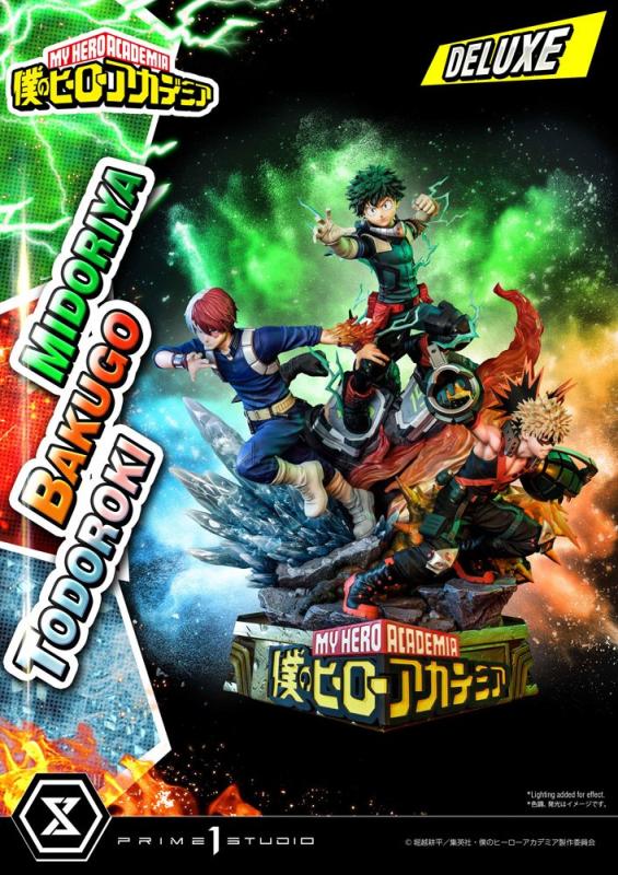 My Hero Academia Statue Midoriya, Bakugo & Todoroki Deluxe Bonus Version 69 cm 2