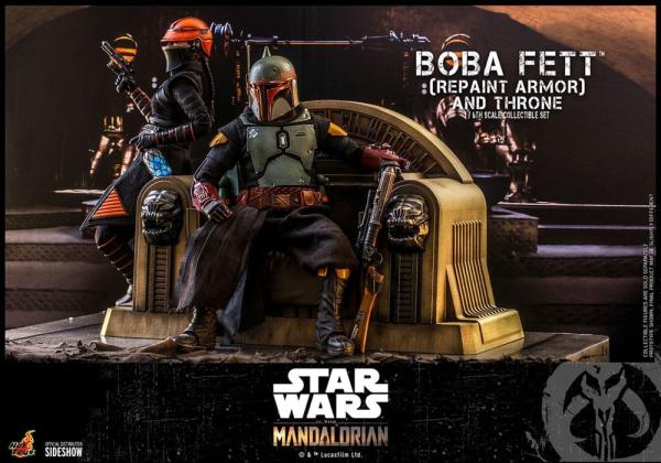 Star Wars: The Mandalorian Action Figure 1/6 Boba Fett Repaint Armor and Throne Special Edition 30 c 13