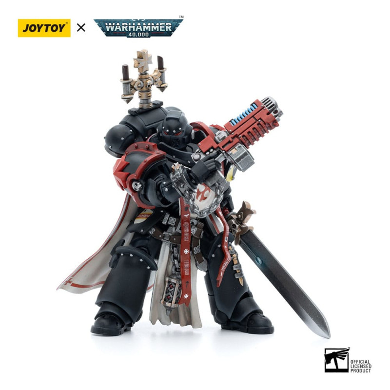 Warhammer 40k Action Figure 1/18 Black Templars Sword Brethren Brother Lombast 12 cm 2