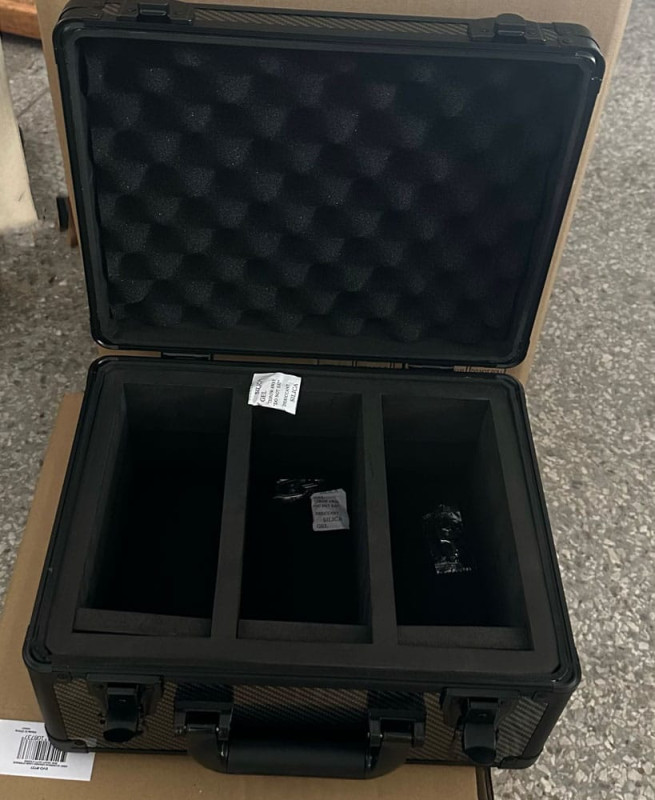 Evoretro Trading Card Suitcase Silver/Gray Small 1