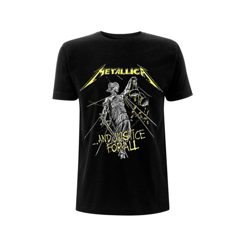 Metallica T-Shirt And Justice For All Tracks Black Size XL