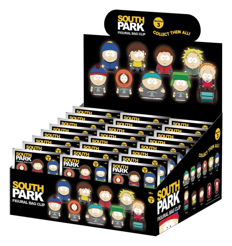 South Park 3D PVC Bag Clips Series 3 Display (24)