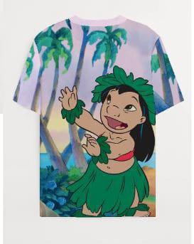 Lilo & Stitch All Over Print T-Shirt Size L