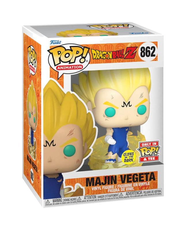 Dragonball Z POP! & Tee Box Majin Vegeta (GW) Size L